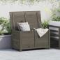 Preview: Outdoor-Kissenbox Anthrazit 100x50x56 cm Massivholz Tanne