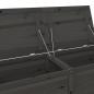Preview: Outdoor-Kissenbox Anthrazit 150x50x56 cm Massivholz Tanne