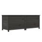 Preview: Outdoor-Kissenbox Anthrazit 150x50x56 cm Massivholz Tanne