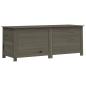Preview: Outdoor-Kissenbox Anthrazit 150x50x56 cm Massivholz Tanne
