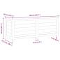 Preview: Outdoor-Kissenbox Braun 150x50x56 cm Massivholz Tanne