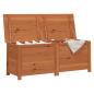Preview: Outdoor-Kissenbox Braun 150x50x56 cm Massivholz Tanne