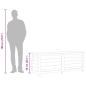 Preview: Outdoor-Kissenbox Braun 150x50x56 cm Massivholz Tanne