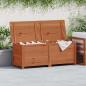 Preview: Outdoor-Kissenbox Braun 150x50x56 cm Massivholz Tanne