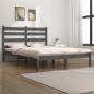 Preview: ARDEBO.de - Massivholzbett Grau Kiefer 200x200 cm