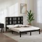 Preview: ARDEBO.de - Massivholzbett Schwarz Kiefer 140x190 cm
