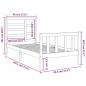 Preview: Massivholzbett 90x190 cm