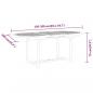 Preview: Gartentisch 200x100x75 cm Massivholz Eukalyptus
