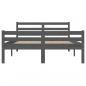 Preview: Massivholzbett Grau 150x200 cm
