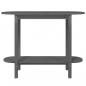 Preview: Konsolentisch Grau 110x40x80 cm Massivholz Kiefer