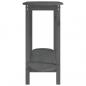 Preview: Konsolentisch Grau 110x40x80 cm Massivholz Kiefer