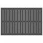 Preview: Wand-Kopfteil Grau 166x3x110 cm Massivholz Kiefer