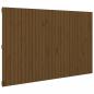 Preview: Wand-Kopfteil Honigbraun 185x3x110 cm Massivholz Kiefer