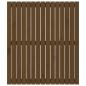 Preview: Wand-Kopfteil Honigbraun 95,5x3x110 cm Massivholz Kiefer