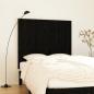 Preview: ARDEBO.de - Wand-Kopfteil Schwarz 127,5x3x110 cm Massivholz Kiefer