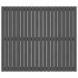 Preview: Wand-Kopfteil Grau 127,5x3x110 cm Massivholz Kiefer