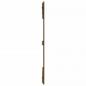 Preview: Wand-Kopfteil Honigbraun 146,5x3x110 cm Massivholz Kiefer