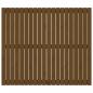 Preview: Wand-Kopfteil Honigbraun 127,5x3x110 cm Massivholz Kiefer