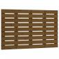 Preview: Wand-Kopfteil Honigbraun 106x3x63 cm Massivholz Kiefer