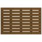 Preview: Wand-Kopfteil Honigbraun 106x3x63 cm Massivholz Kiefer