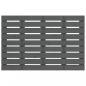 Preview: Wand-Kopfteil Grau 106x3x63 cm Massivholz Kiefer