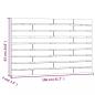 Preview: Wand-Kopfteil Grau 106x3x63 cm Massivholz Kiefer