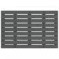 Preview: Wand-Kopfteil Grau 96x3x63 cm Massivholz Kiefer