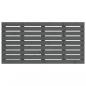 Preview: Wand-Kopfteil Grau 146x3x63 cm Massivholz Kiefer