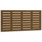 Preview: Wand-Kopfteil Honigbraun 146x3x63 cm Massivholz Kiefer