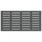 Preview: Wand-Kopfteil Grau 126x3x63 cm Massivholz Kiefer