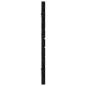 Preview: Wand-Kopfteil Schwarz 186x3x63 cm Massivholz Kiefer