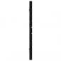 Preview: Wand-Kopfteil Schwarz 166x3x63 cm Massivholz Kiefer