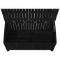 Preview: Gartentruhe Schwarz 147x68x64 cm Massivholz Kiefer