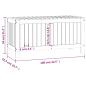 Preview: Gartentruhe Schwarz 108x42,5x54 cm Massivholz Kiefer