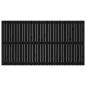 Preview: Wand-Kopfteil Schwarz 204x3x110 cm Massivholz Kiefer