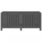 Preview: Gartentruhe Grau 147x68x64 cm Massivholz Kiefer