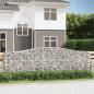 Preview: Gabione mit Hochbogen 400x30x120/140 cm Verzinktes Eisen