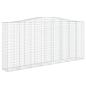 Preview: Gabione mit Hochbogen 400x50x180/200 cm Verzinktes Eisen