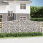 Preview: Gabione mit Hochbogen 400x50x140/160 cm Verzinktes Eisen