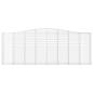 Preview: Gabione mit Hochbogen 400x30x140/160 cm Verzinktes Eisen