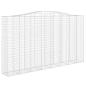 Preview: Gabione mit Hochbogen 400x50x220/240 cm Verzinktes Eisen