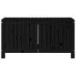 Preview: ARDEBO.de - Gartentruhe Schwarz 115x49x60 cm Massivholz Kiefer