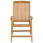 Preview: Gartenstühle mit Auflagen 8 Stk. Massivholz Teak