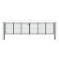 Preview: Mesh-Gartentor Verzinkter Stahl 400 x 175 cm Grau
