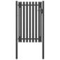 Preview: ARDEBO.de - Gartentor Stahl 1x2 m Anthrazit