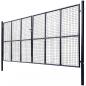 Preview: Mesh-Gartentor Verzinkter Stahl 400 x 175 cm Grau