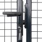 Preview: Mesh-Gartentor Verzinkter Stahl 400 x 175 cm Grau