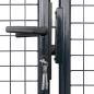 Preview: Mesh-Gartentor Verzinkter Stahl 400 x 175 cm Grau