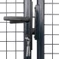 Preview: Mesh-Gartentor Verzinkter Stahl 400 x 175 cm Grau