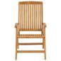 Preview: Gartenstühle mit Auflagen 8 Stk. Massivholz Teak